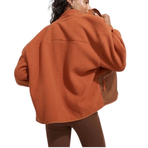 NWD Madewell MWL Resourced Sherpa Fleece Snap Front Jacket Size Small - Picture 2 of 10